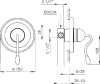 Скрытая часть Nicolazzi 4006 для смесителя
