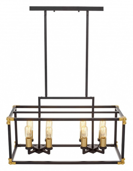 Подвесной светильник LUMINA DECO Waldorf LDP 1140-8 BK+MD