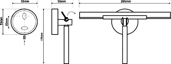 Скребок для душевой кабины Bemeta Omega 104237012