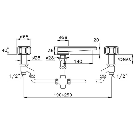 Смеситель для раковины Stella Timeaster TD 00021 CR00N