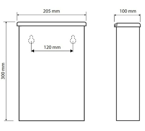 Контейнер для мусора настенный Bemeta 101915050