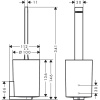 Туалетный ершик hansgrohe WallStoris 27927700 белый матовый