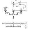 Смеситель для раковины Huber Croisette CS00106021