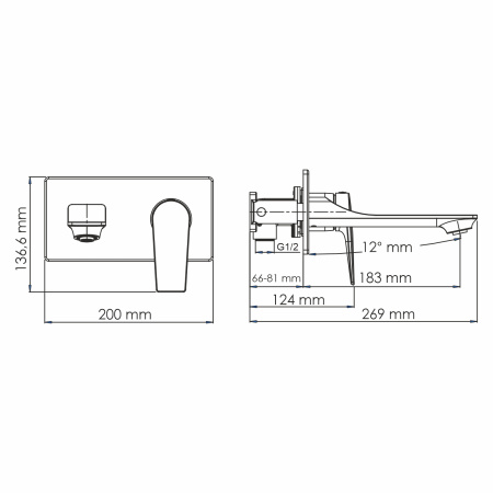 Смеситель для раковины WasserKRAFT Lopau 3200 3230