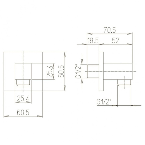 Шланговое подключение Paini 50CR503PQ