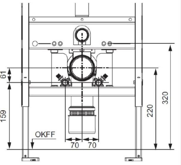 Установочный комплект для унитаза Tece One 9880046 со смывным бачком сухого монтажа Uni