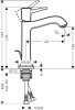 Смеситель для раковины hansgrohe Metropol Classic 31302000