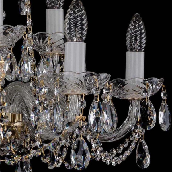 Подвесная люстра Bohemia Ivele Crystal 1402 1402/6_3/195/G
