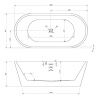 Акриловая ванна Abber 160x80 AB9203-1.6
