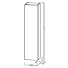 Пенал Jacob Delafon Rythmik EB1850G-G1C