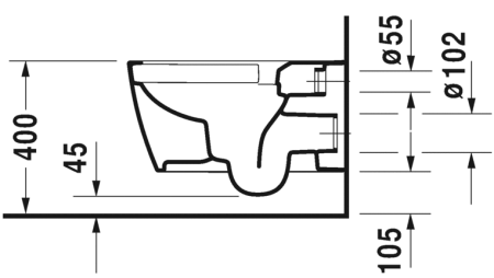 Унитаз подвесной Duravit ME BY STARCK 2529092000