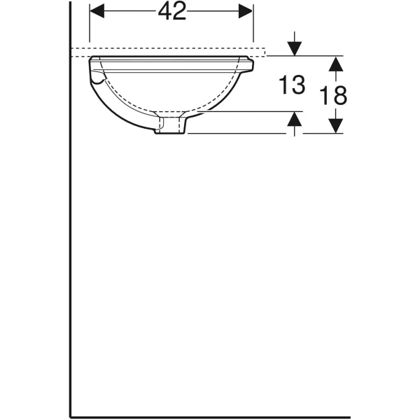 Раковина 40,5x42 см Geberit VariForm 500.746.01.2