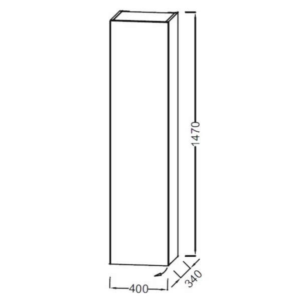 Пенал Jacob Delafon Rythmik EB1850G-G1C
