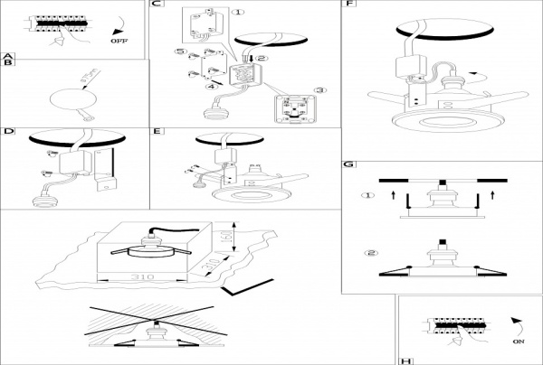 Встраиваемый светильник Eglo Igoa 94975