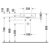 Раковина 45x35 см Duravit DuraSquare 0732450041