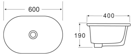 Накладная раковина BelBagno BB1004