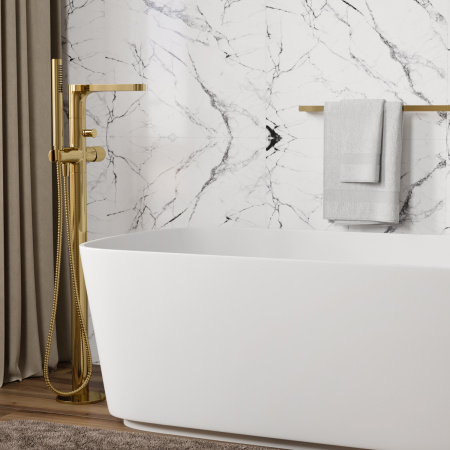 Смеситель для ванны WasserKRAFT Ems 7621 золото
