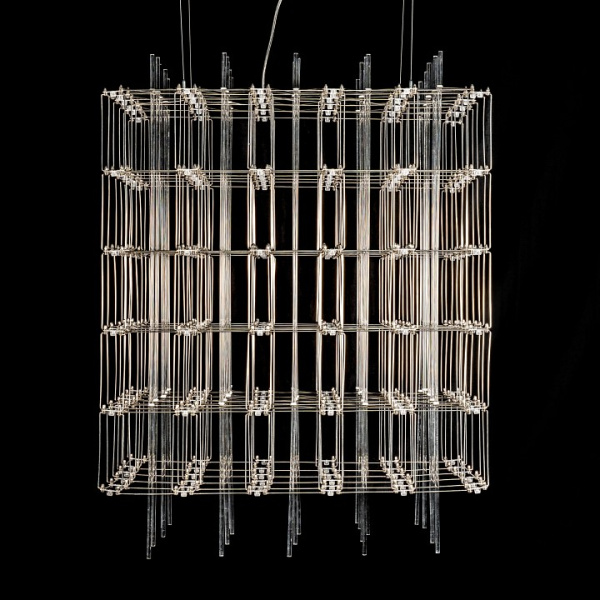 Подвесная люстра O-LUCE Cosmic Glass ячейка 15*15 см 1094011-0