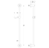 Душевая штанга Devon&Devon Austin UTCI535 светлое золото