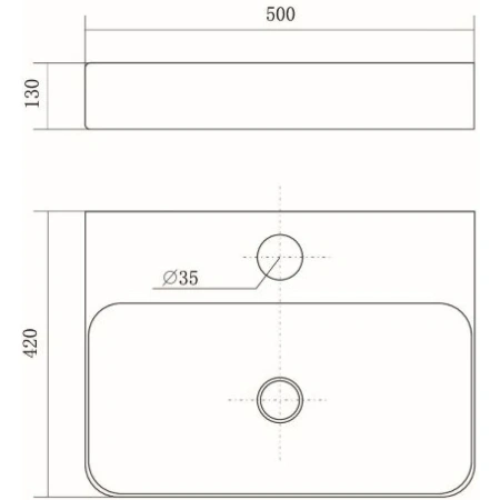 Раковина 50x42 см Aquatek AQ3231-00
