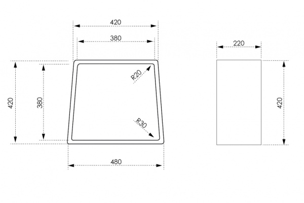 Стульчик для ванной Abber Stein AS1638 белый матовый