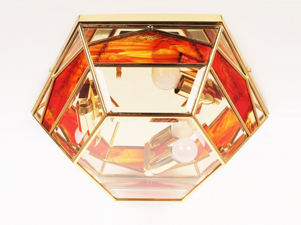 Накладной светильник Doge Luce 1007 1007/3PL-B.CRISTALLO M+ROSSO