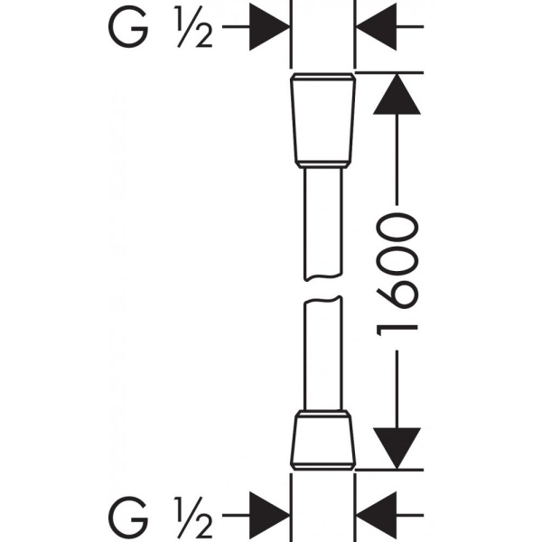 Душевой шланг hansgrohe Isiflex 28276990 160 см
