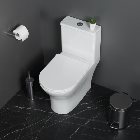 Унитаз-моноблок BelBagno Lounge BB8618CPR-MN/SC