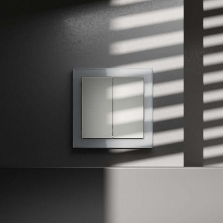 Переключатель перекрестный двухклавишный без рамки Voltum S70 VLS020505