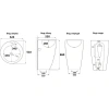 Раковина CeramaLux 1001 52,5x55 см, напольная, белый