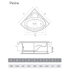 Акриловая ванна 120x120 см Relisan Polina GL000001267