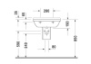 Полупьедестал Duravit Starck 3 08651500001-WG