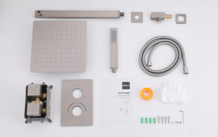 Душевой комплект Abber Daheim AF8251SP с термостатом сатин