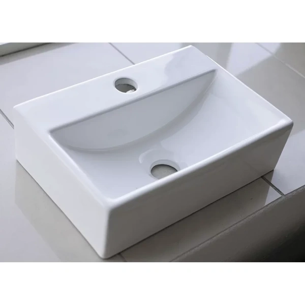 Раковина CeramaLux 9135/1 36x25 см, рукомойник, белый