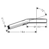 Ручной душ hansgrohe Rainfinity 130 3jet 26864700 матовый белый