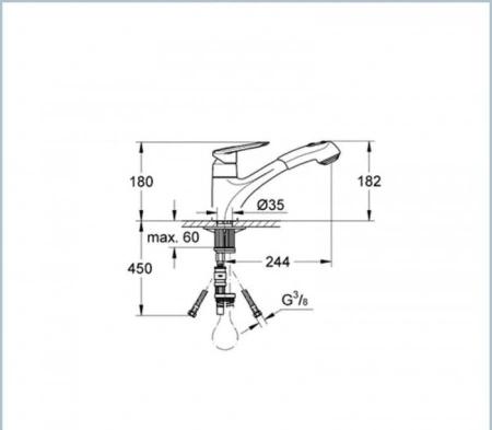 Смеситель для кухонной мойки Grohe Touch 32451000