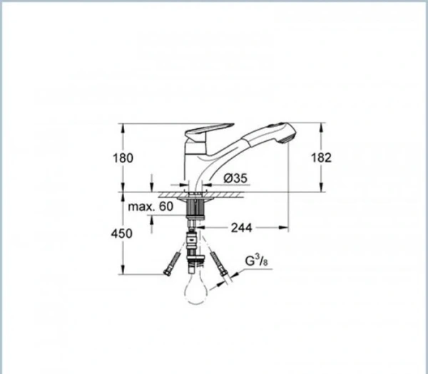 Смеситель для кухонной мойки Grohe Touch 32451000