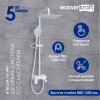 Душевая стойка WasserKRAFT A185.254.155.WM белый матовый