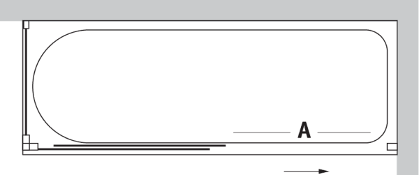 Шторка для ванны Vegas ZV+ZVF 170*70 08 01