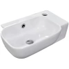 Раковина CeramaLux 78580L 40x25 см L, рукомойник, белый