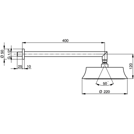 Верхний душ Cisal Cherie DS01360021