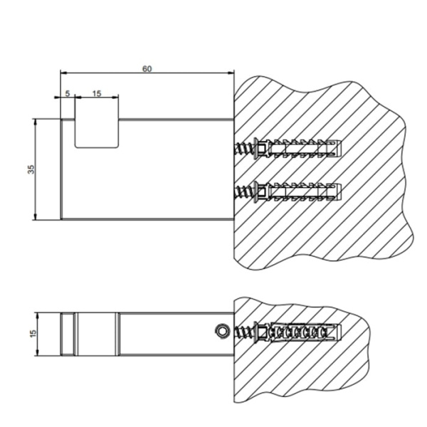 Крючок Gessi Rettangolo 20921#080 золото