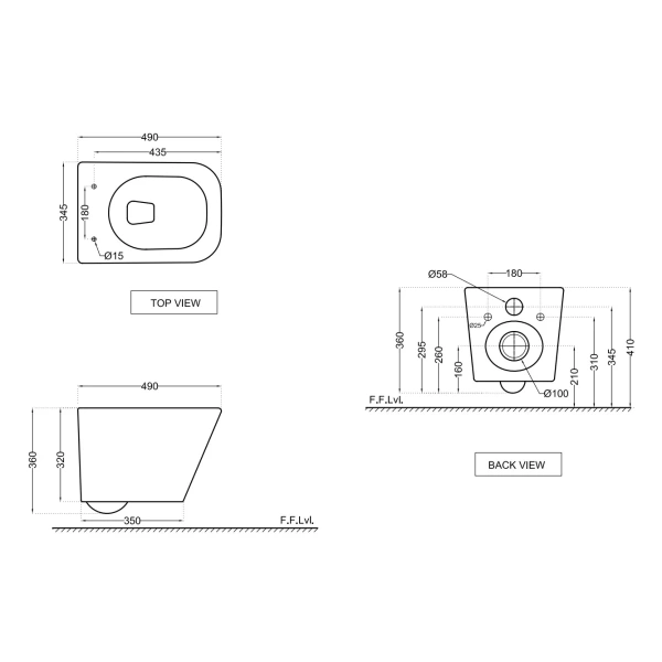 Унитаз подвесной Jaquar Aria ARS-WHT-39953BIUFSM безободковый, с сиденьем микролифт, белый