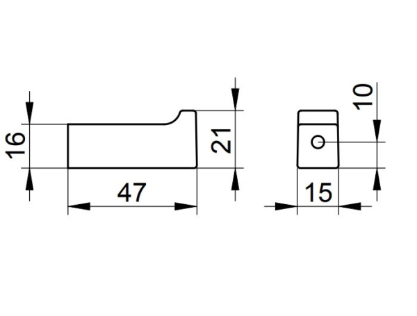 Крючок для ванной Keuco Edition 11 11114130000 хром черный шлифованный