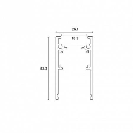 Трек накладной Hesby Lighting ElDeko 0051
