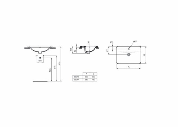 Раковина Ideal Standard Connect E504401