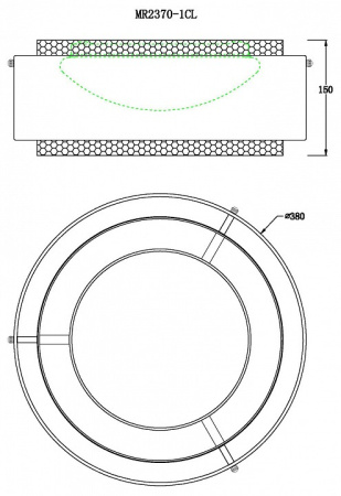 Накладной светильник MyFar Anders MR2370-1CL