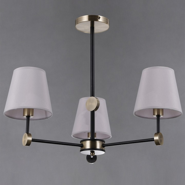 Люстра на штанге ILLUMICO CASTOR IL0394-3CSQ-24 BK AB CASTOR