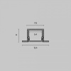 Короб встраиваемый Maytoni ALM-1209-S-2M