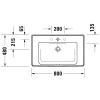 Раковина Duravit D-Neo 80 2367800000